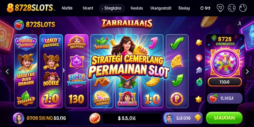 Tangkapan layar utama dari gameplay strategi 8728SLOTS.