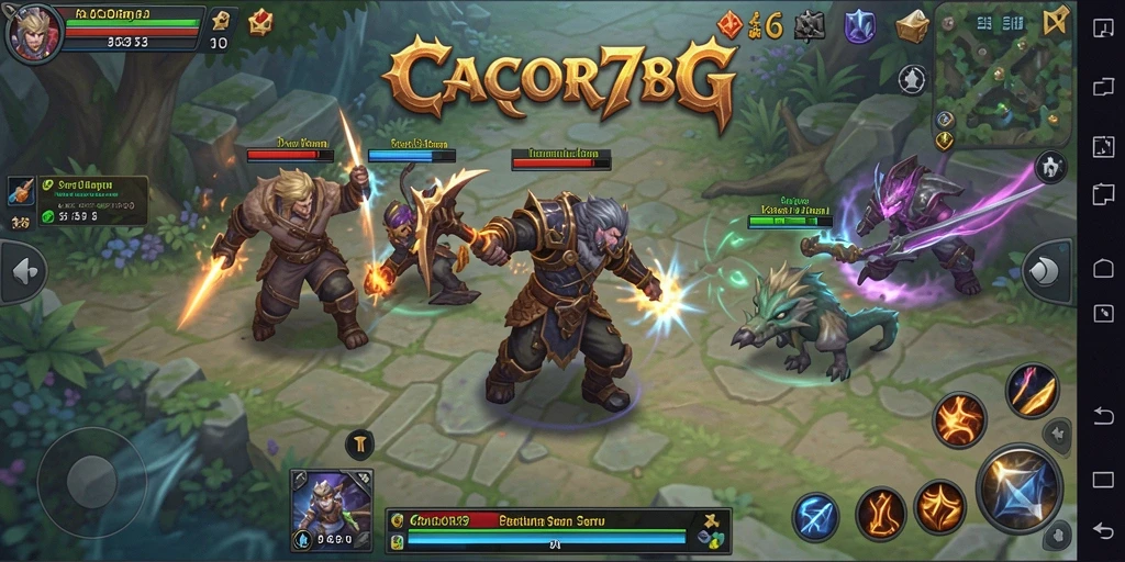 Tampilan gameplay CACOR78 yang seru dan menantang di dunia ARPG.