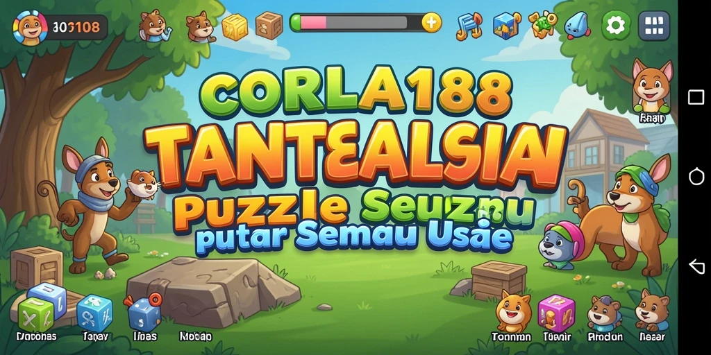 Tangkapan layar gameplay CORLA188 menampilkan teka-teki seru dan interaksi pengguna yang menarik.