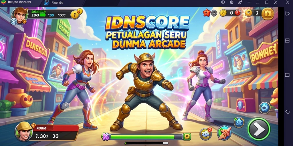 Tampilan seru gameplay IDNSCORE yang penuh tantangan.