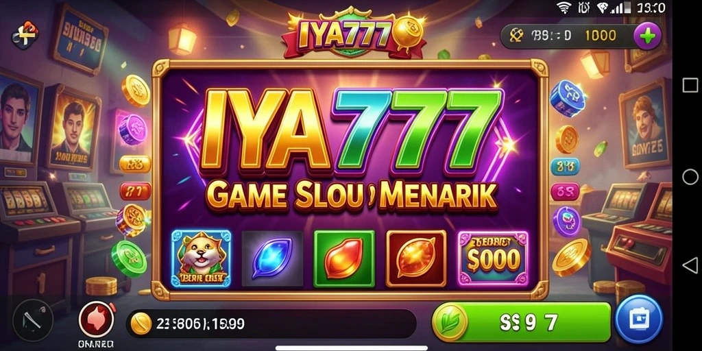 Tampilan menarik dari gameplay Slot IYA777 saat berputar.
