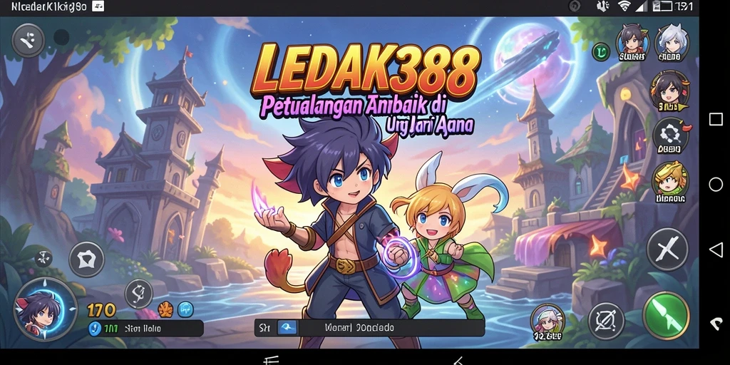 Tampilan seru gameplay Anime di LEDAK388 dengan karakter menarik.
