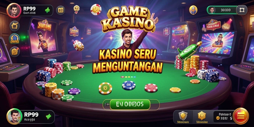 Tangkapan layar gameplay RP99 yang menarik di aplikasi Kasino.