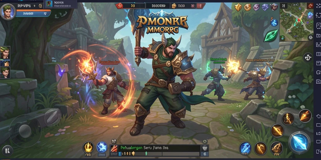 Tampilan gameplay RPVIP8 yang menegangkan dengan aksi seru di dunia fantasi.