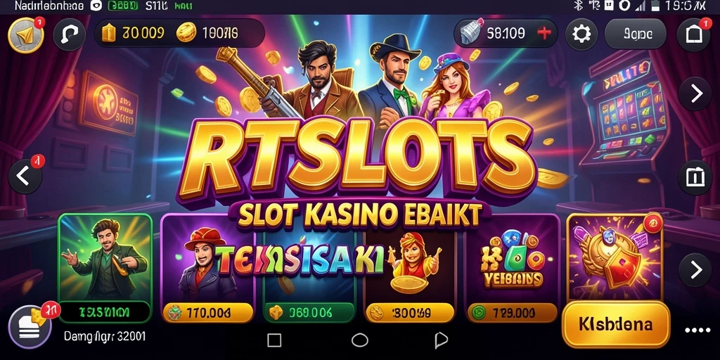 Screenshot RTSLOTS menunjukkan gameplay kasino yang mengasyikkan dan interaktif.