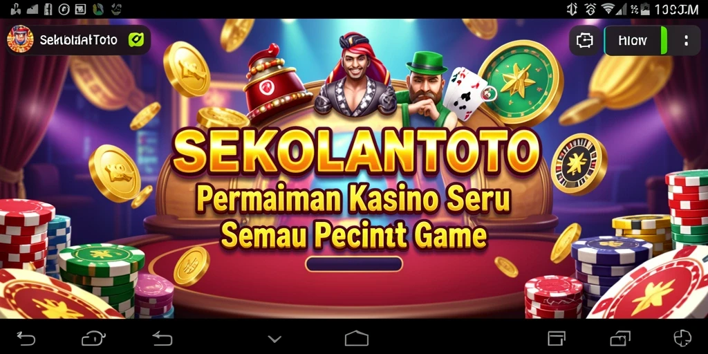 Tampilan gameplay yang mendebarkan dan seru dari SEKOLAHTOTO.