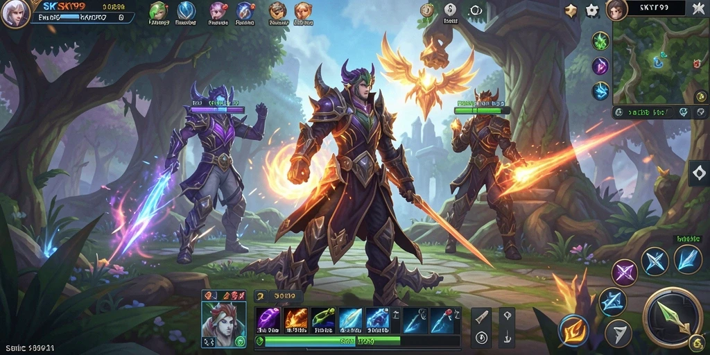 Gameplay seru dengan pertarungan epik di <strong>SKY99</strong>.